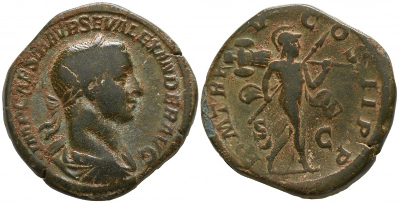 Severus Alexander AD 222-235, (struck AD 226).. Rome
Sestertius Æ

29mm., 25,...