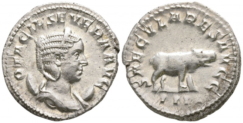 Otacilia Severa AD 244-249. Rome
Denarius AR

22mm., 4,25g.

OTACIL SEVERA ...