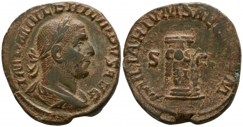 Philip I Arab AD 244-249. Rome
Sestertius Æ

28mm., 17,87g.

IMP M IVL PHIL...