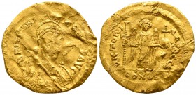 Justinian I. AD 527-565. Constantinople. Solidus AV
