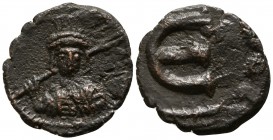 Constantine IV Pogonatus. AD 668-685, (struck AD 668-673).. Constantinople. Pentanummium Æ