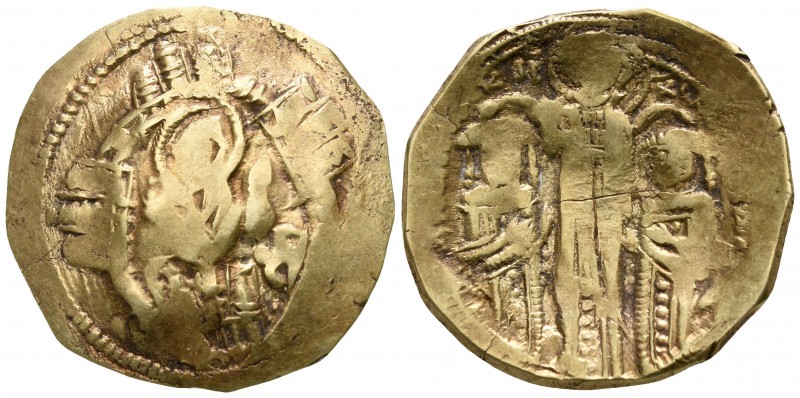 Andronicus II with Michael IX AD 1295-1320. Constantinople
Hyperpyron AV

23m...