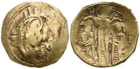 Andronicus II with Michael IX AD 1295-1320. Constantinople. Hyperpyron AV