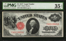 Legal Tender Notes

Fr. 37. 1917 $1 Legal Tender Note. PMG Choice Very Fine 35 EPQ.

An exceptionally attractive offering of this 1917 Ace, which ...