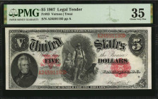 Legal Tender Notes

Fr. 83. 1907 $5 Legal Tender Note. PMG Choice Very Fine 35.

A mid grade example of this popular woodchopper Legal Tender $5....