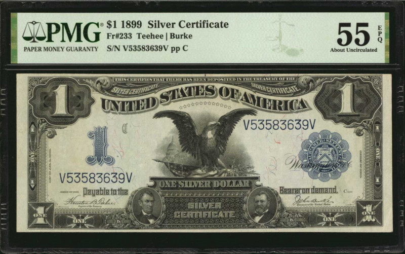 Silver Certificates

Fr. 233. 1899 $1 Silver Certificate. PMG About Uncirculat...