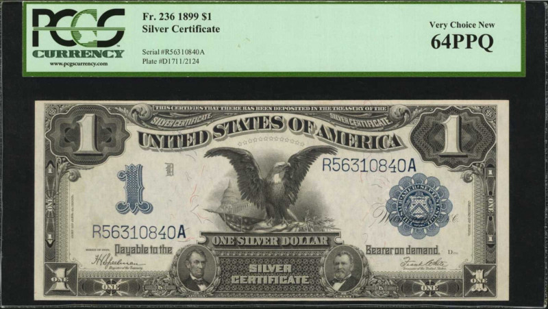 Silver Certificates

Fr. 236. 1899 $1 Silver Certificate. PCGS Currency Very C...