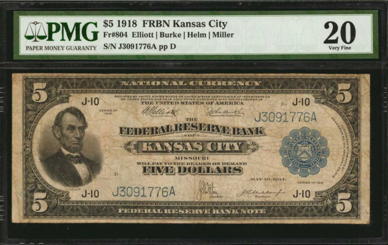Federal Reserve Bank Notes

Fr. 804. 1918 $5 Federal Reserve Bank Note. Kansas...