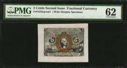 Second Issue

Lot of (2) Fr. 1232spwmf & 1232spmwb. 5 Cents. Second Issue. PMG Uncirculated 62 & Choice Uncirculated 63. Wide Margins Front & Back S...