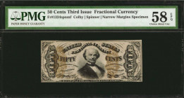 Third Issue

Fr. 1324spnmf. 50 Cents. Third Issue. PMG Choice About Uncirculated 58 EPQ. Narrow Margins Specimen.

A Choice About Uncirculated exa...