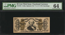 Third Issue

Fr. 1331. 50 Cent. Third Issue. PMG Choice Uncirculated 64.

No "1" or "a". Without surcharge.

Estimate: $150.00 - $250.00