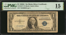 Silver Certificates

Lot of (4) Fr. 1608*, 1616*& 1620. 1935A to 1957A $1 Silver Certificates. PMG Choice Fine 15 to PCGS Currency Superb Gem New 68...