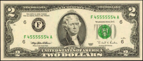Federal Reserve Notes

Fr. 1936-F. 1995 $2 Federal Reserve Note. Atlanta. Choice Uncirculated. Radar Serial Number.

Found with a radar serial num...