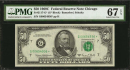 Federal Reserve Notes

Fr. 2117-G*. 1969C $50 Federal Reserve Star Note. Chicago. PMG Superb Gem Uncirculated 67 EPQ.

A high grade 1969C replacem...