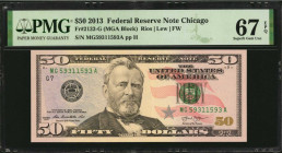 Federal Reserve Notes

Lot of (4) Fr. 2132-A, 2132-D, 2132-G & 2132-L. 2013 $50 Federal Reserve Notes. PMG Gem Uncirculated 65 EPQ to Superb Gem Unc...