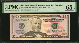 Federal Reserve Notes

Fr. 2132-L. 2013 $50 Federal Reserve Note. San Francisco. PMG Gem Uncirculated 65 EPQ. Repeater Serial Number.

Found with ...