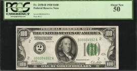 Federal Reserve Notes

Fr. 2150-B. 1928 $100 Federal Reserve Note. New York. PCGS Currency About New 50.

A low four digit serial number of "B0000...