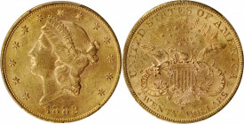 Liberty Head Double Eagle

Lot of (3) 1882-S Liberty Head Double Eagles. AU-58 (PCGS).

PCGS# 8998. NGC ID: 26BG.

Estimate: $5400