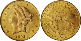 Liberty Head Double Eagle

Lot of (4) 1893-S Liberty Head Double Eagles. MS-60 (PCGS).

PCGS# 9024. NGC ID: 26CA.

Estimate: $7200