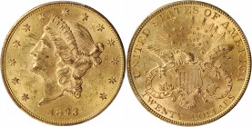 Liberty Head Double Eagle

Lot of (5) 1893-S Liberty Head Double Eagles. MS-60 (PCGS).

PCGS# 9024. NGC ID: 26CA.

Estimate: $9000