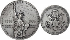 Commemorative Medals

1976 National Bicentennial Medal. Large Size. By Frank Gasparro. Swoger-52IAb. Silver. Mint State.

76 mm. 252.10 grams, .92...