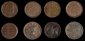 Civil War Store Cards

Lot of (4) Civil War Store Cards. Copper. Plain Edge.

Included are: Michigan: Jackson, 1863 William Jackson, W. Jaxon, Ful...