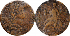 Machin's Mills Halfpenny

1778 Machin's Mills Halfpenny. GEORGIVS III, Group III. Very Fine, Pitted, Obverse Scratches.

PCGS# 466.

Estimate: $...