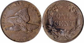 Flying Eagle Cent

1858 Flying Eagle Cent. Small Letters, Low Leaves (Style of 1858), Type II. EF-40 (PCGS).

PCGS# 2020. NGC ID: 2279.

Estimat...