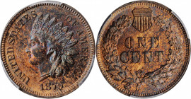 Indian Cent

1879 Indian Cent. MS-64 RB (PCGS).

PCGS# 2134. NGC ID: 2286.

Estimate: $300