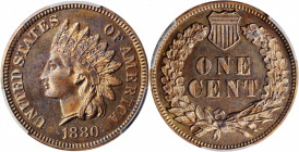 Indian Cent

1880 Indian Cent. Proof-64 BN (PCGS).

PCGS# 2327. NGC ID: 229Z.

Estimate: $200