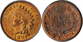 Indian Cent

1897 Indian Cent. MS-65 RB (PCGS).

PCGS# 2197. NGC ID: 228S.

Estimate: $200