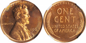 Lincoln Cent

1938 Lincoln Cent. Proof-64 RB (NGC).

PCGS# 3340. NGC ID: 22L5.

Estimate: $80