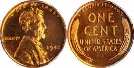Lincoln Cent

1942 Lincoln Cent. Proof-64 RD (PCGS).

PCGS# 3353. NGC ID: 22L9.

Estimate: $50
