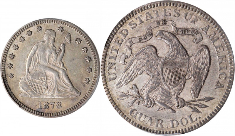 Liberty Seated Quarter

1878 Liberty Seated Quarter. AU-50 (PCGS).

PCGS# 55...