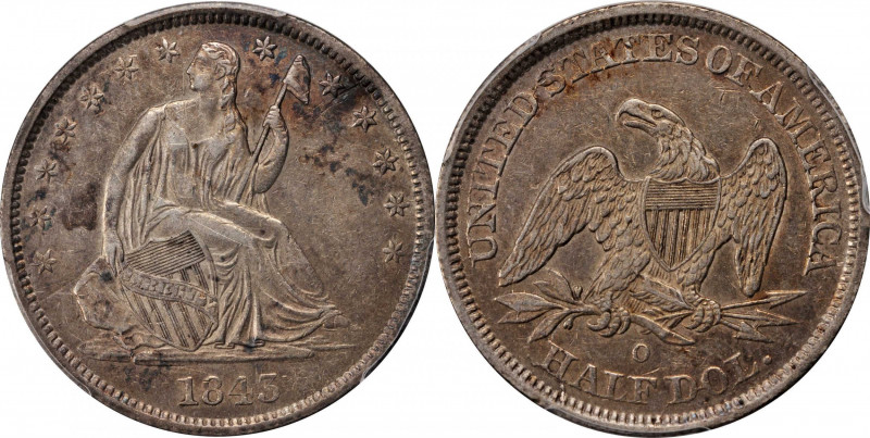 Liberty Seated Half Dollar

1843-O Liberty Seated Half Dollar. WB-12. Rarity-3...