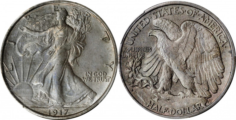 Walking Liberty Half Dollar

1917-S Walking Liberty Half Dollar. Reverse Mintm...