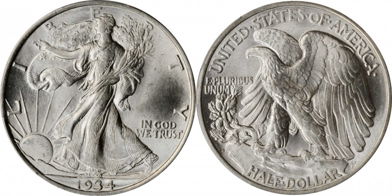 Walking Liberty Half Dollar

1934-D Walking Liberty Half Dollar. MS-65 (PCGS)....