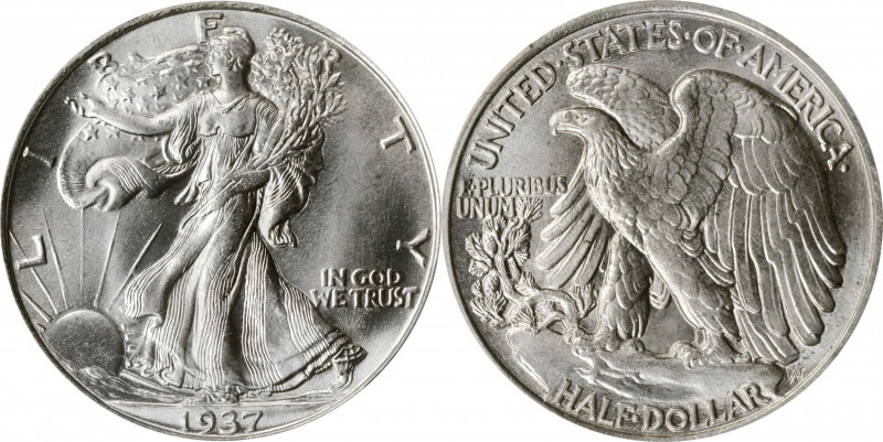 Walking Liberty Half Dollar

1937 Walking Liberty Half Dollar. MS-66 (PCGS). C...