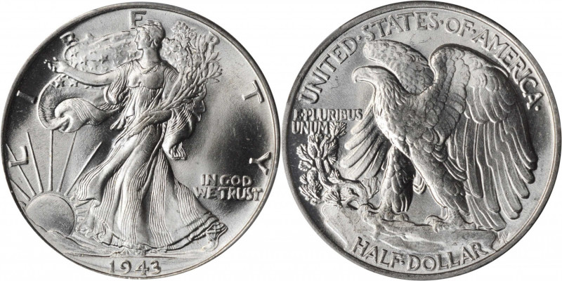 Walking Liberty Half Dollar

1943 Walking Liberty Half Dollar. MS-65 (PCGS).
...