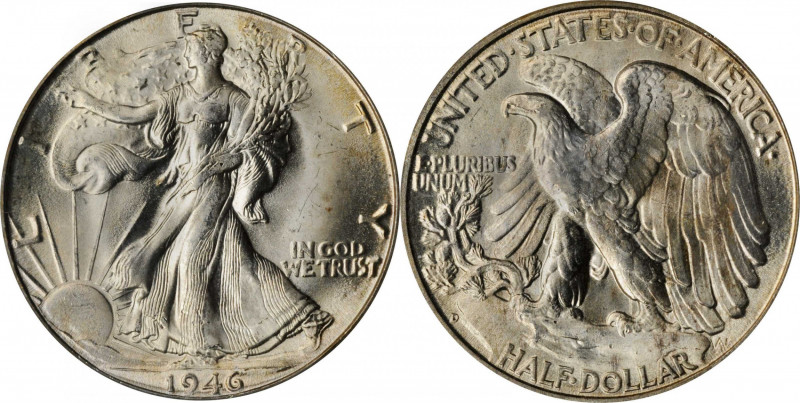 Walking Liberty Half Dollar

1946-D Walking Liberty Half Dollar. MS-65 (PCGS)....