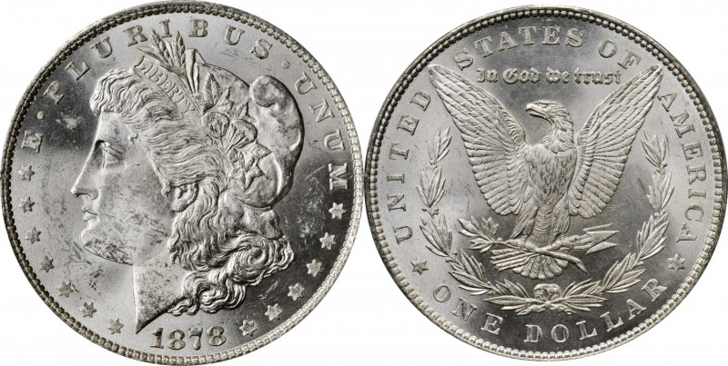 Morgan Silver Dollar

1878 Morgan Silver Dollar. 7 Tailfeathers. Reverse of 18...