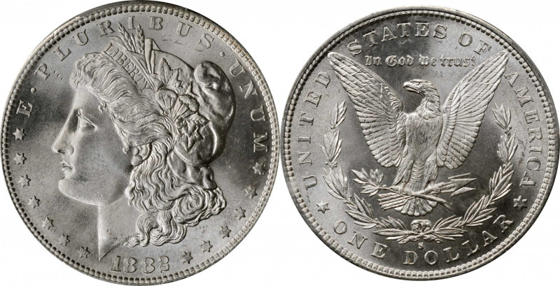 Morgan Silver Dollar

1882-S Morgan Silver Dollar. MS-66+ (PCGS). CAC.

PCGS...