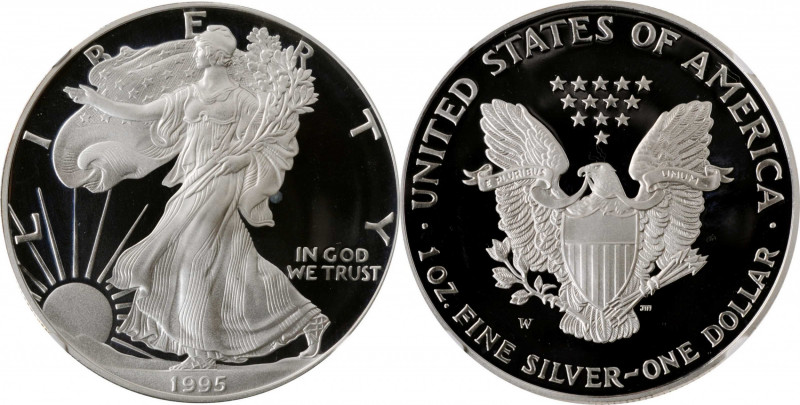 Silver Eagle

1995-W Silver Eagle. 10th Anniversary Set. Proof-68 Ultra Cameo ...