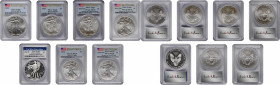 Silver Eagle

Lot of (7) Silver Eagles. First Strike. MS-70 (PCGS).

Included are: 2012; 2013; 2013-(S); 2013-(W); 2013-W Enhanced; 2014; and 2014...