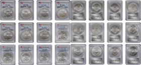 Silver Eagle

Lot of (12) Silver Eagles. First Strike. MS-69 (PCGS).

Included are: 2005; 2006; 2007; 2007-W Burnished; 2008; 2008-W Burnished; 20...