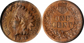 Mint Errors

1906 Indian Cent--Obverse Lamination--MS-63 BN (NGC).

Estimate: $50