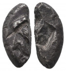 Archaic Silver coin fragments, Ar c. 550-404 BC.
Condition: Very Fine

Weight: 2.78 gr
Diameter: 10 mm