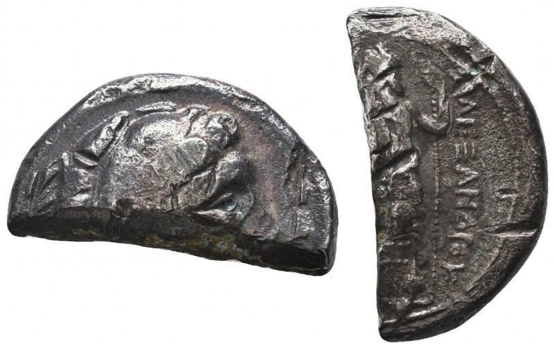 Kings of Macedon. Alexander III 'the Great' (336-323 BC). AR Cut Fragment
Condi...