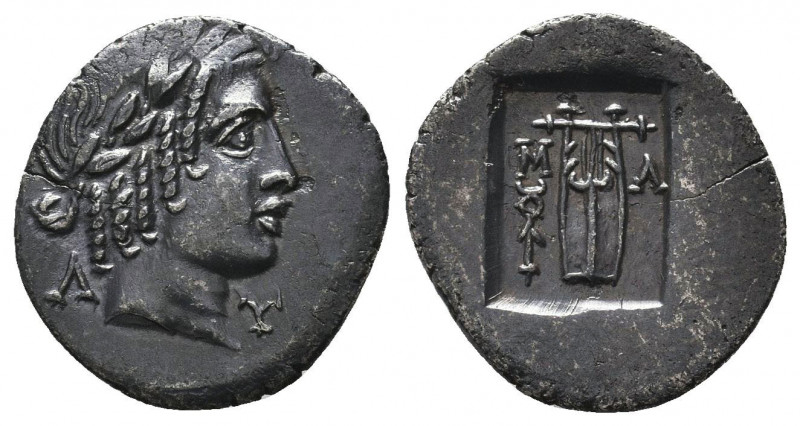 LYCIAN LEAGUE. Circa 48-42 BC. AR Hemidrachm (19mm, 1.80 g, 12h). Masikytes mint...
