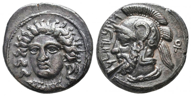 Cilicia, Satraps. Pharnabazos AR Stater. Tarsos, circa 380-379 BC. Head of Areth...